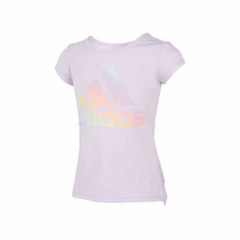 Adidas Kids' Purple and Yellow Tee