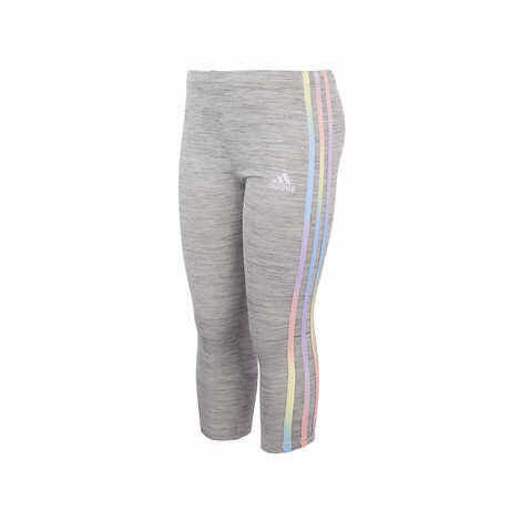Adidas Kids' Purple and Yellow Legging