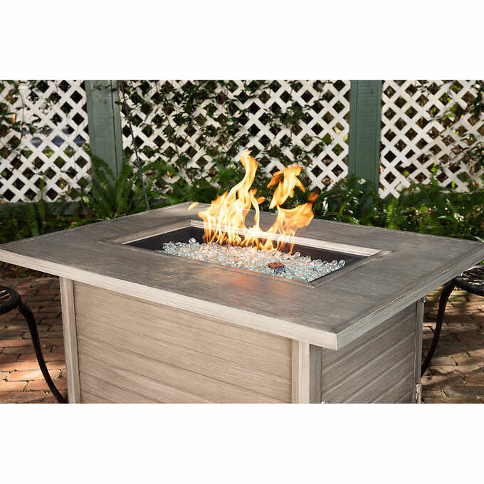 Sawyer Rectangular Aluminum LPG Fire Pit