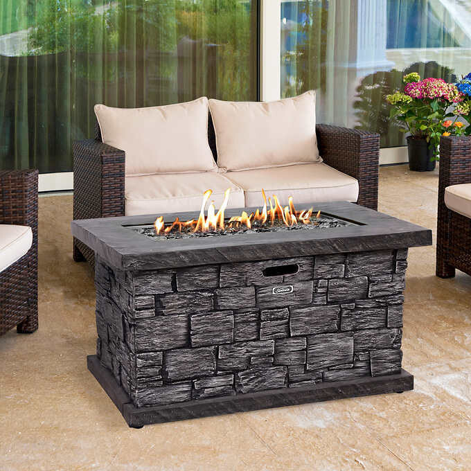 Sunbeam Faux Stone Fire Table
