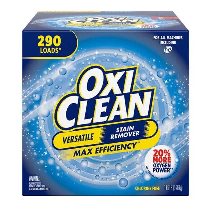 OxiClean Max Efficiency HE Powder Stain Remover, 290 loads, 11.6 lbs