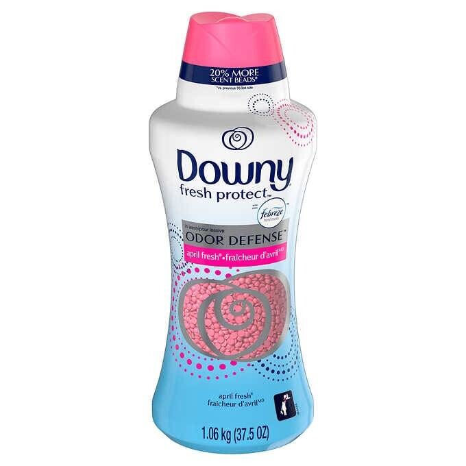 Downy Fresh Protect HE In-Wash Odor Defense Scent Beads, April Fresh, 37.5 oz