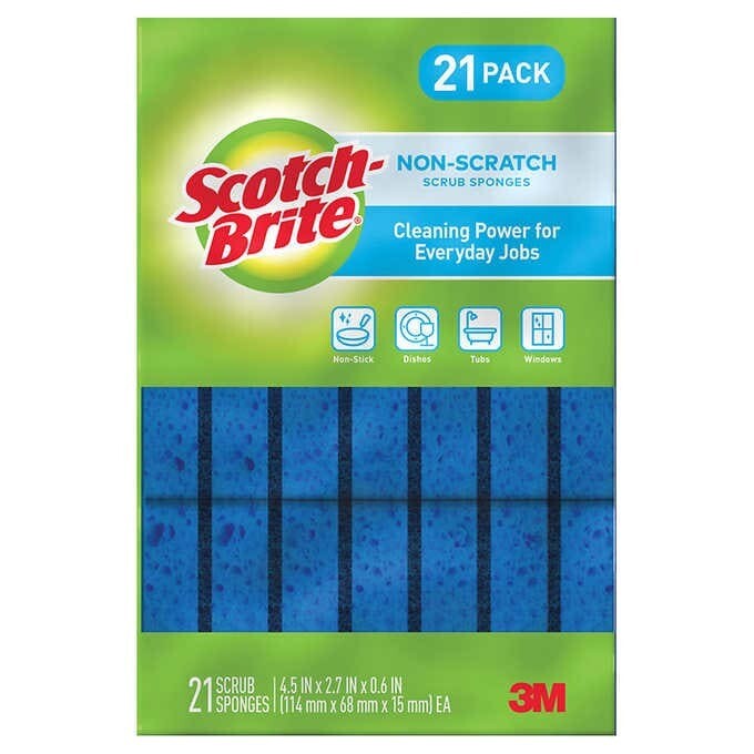Scotch-Brite Non-Scratch Sponge, 21-count