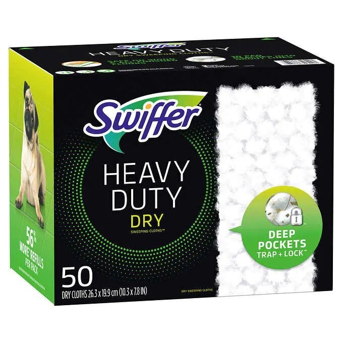 Swiffer Sweeper Heavy Duty Dry Sweeping Cloth Refills, 50-count Swiffer Sweeper Heavy Duty Dry Sweeping Cloth Refills, 50-count