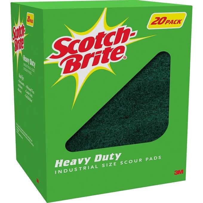Scotch-Brite Heavy Duty Scour Pads, 20-count