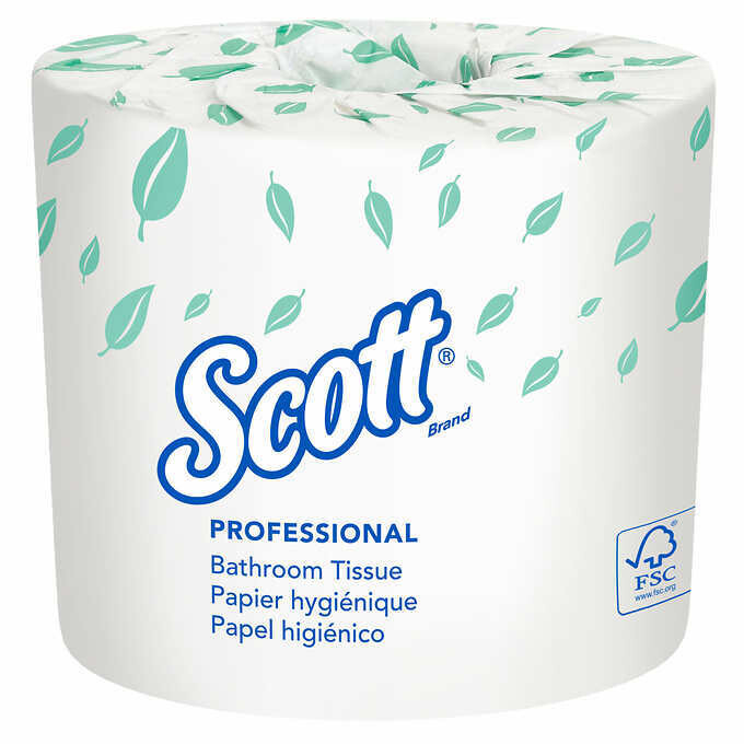 Scott Bath Tissue, 2ply, 550 Sheets, 40-Rolls