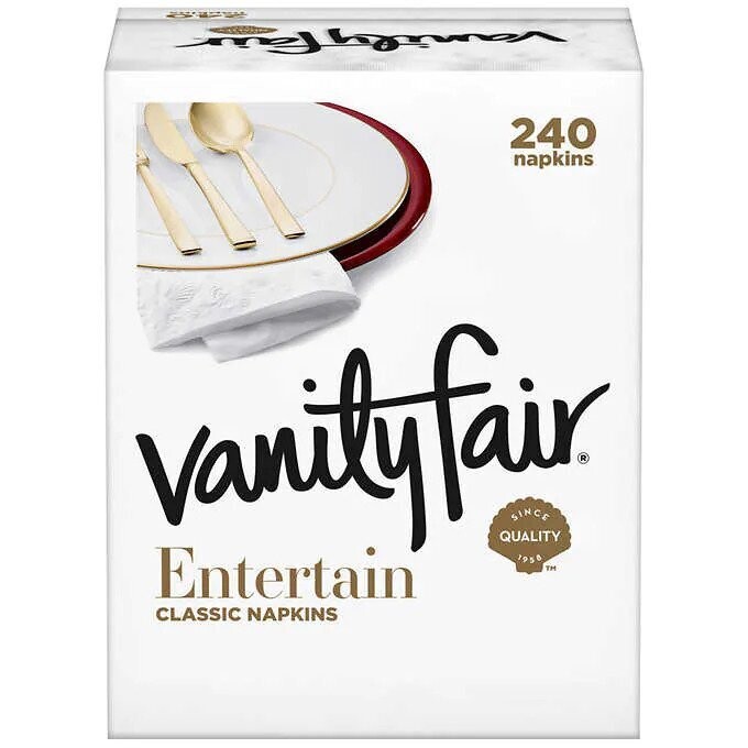 Vanity Fair Entertain Napkin, 3-Ply, 60-count, 4-pack Vanity Fair Entertain Napkin, 3-Ply, 60-count, 4-pack