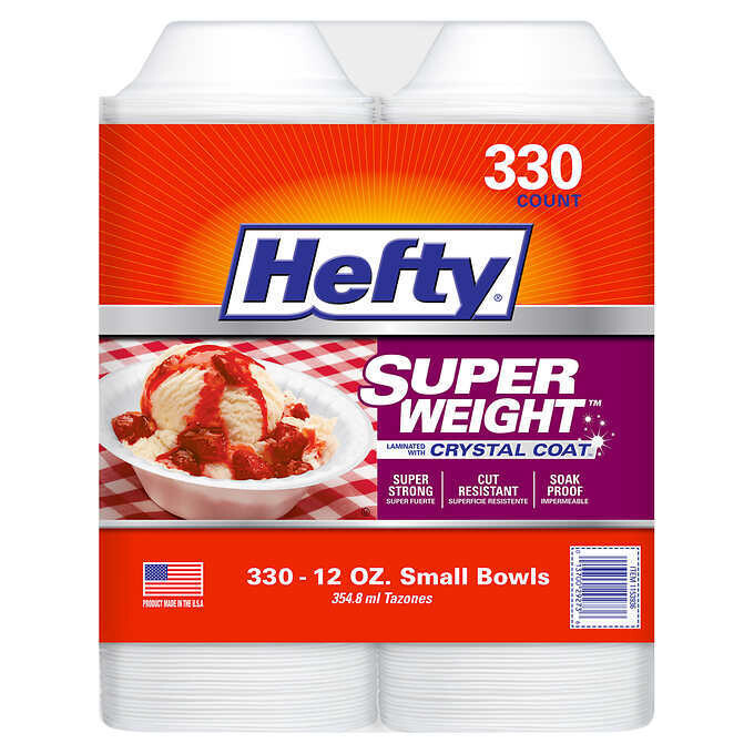 Hefty Super Weight 12 oz Foam Bowl, 330-count Hefty Super Weight 12 oz Foam Bowl, 330-count