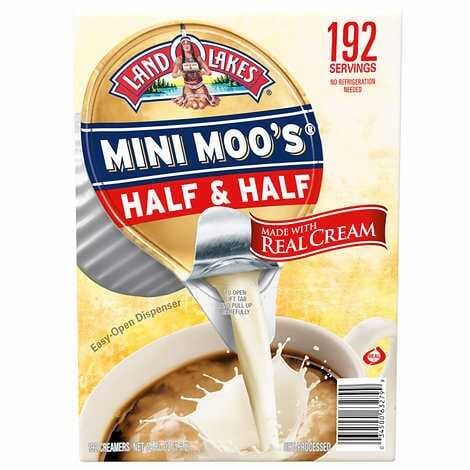 Land O Lake's Mini Moos Half & Half Liquid Creamer, 192-count