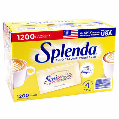 Splenda Zero Calorie Individual Sweetener Packets, 1 g, 1,200-count