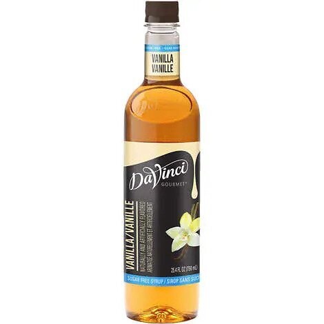 DaVinci Sugar Free Syrup, Vanilla, 25.4 oz
