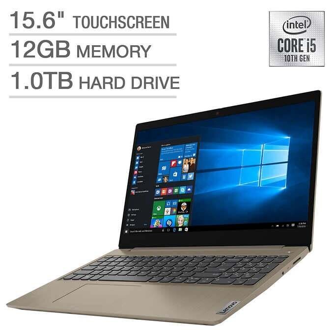 Lenovo IdeaPad 3 15.6" Touchscreen Laptop - 10th Gen Intel Core i5-1035G1