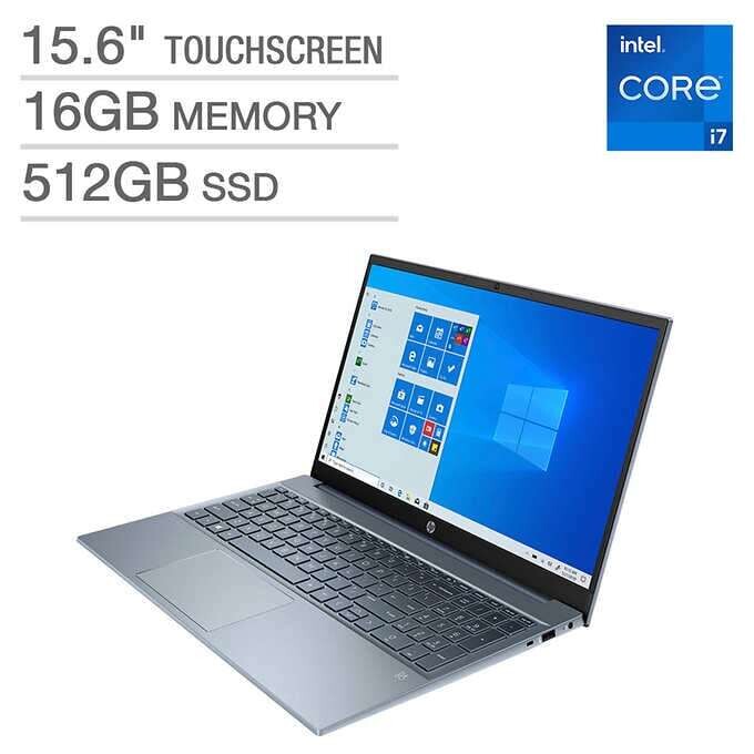 HP Pavilion 15.6" Touchscreen Laptop - 11th Gen Intel Core i7-1165G7