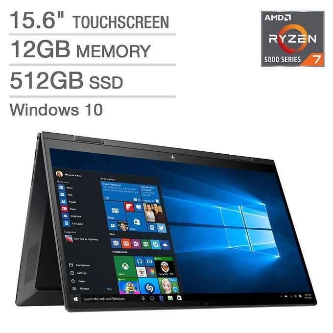 HP Envy x360 15.6" Touchscreen 2-in-1 Laptop - AMD Ryzen 7 5700U - 1080p