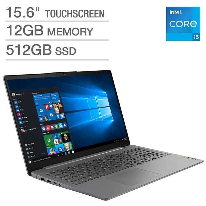 Lenovo IdeaPad 3 15.6" Touchscreen Laptop - 11th Gen Intel Core i5-1135G7