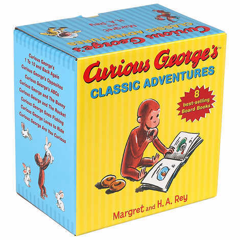 Curious George's Classic Adventures: 8 Board Book Box Set by Margret and H.A. Rey