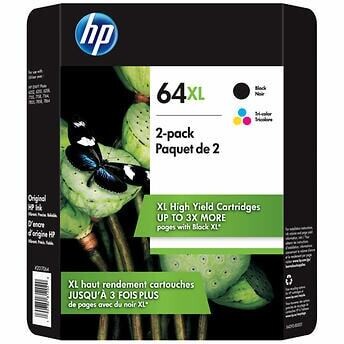 HP 64XL High Yield Ink Cartridge, Black & Tri-Color, 1-Count