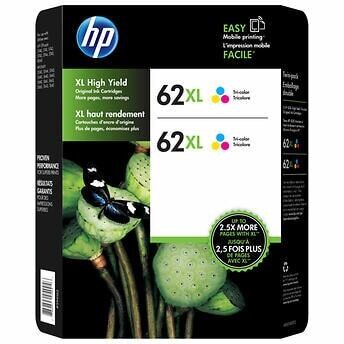HP 62XL High Yield Ink Cartridge, Tri Color, 1-Count