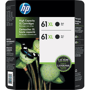 HP 61XL High Yield Ink Cartridge, Black, 1-Count