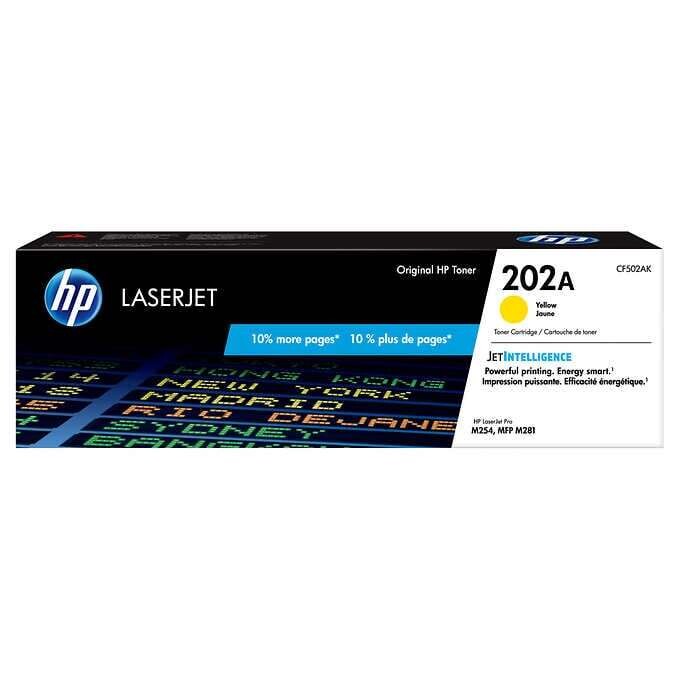 HP 202A Toner Cartridge, Yellow