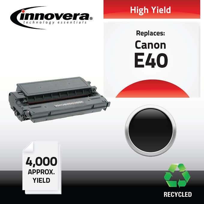 Innovera Remanufactured For Canon E40 Toner Cartridge, Black Innovera Remanufactured For Canon E40 Toner Cartridge, Black