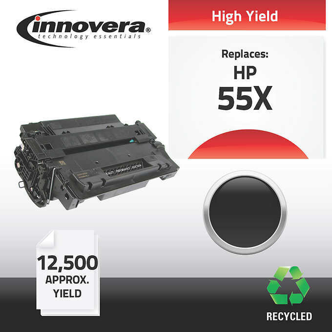 Innovera Remanufactured For HP 55X High Yield Toner Cartridge, Black