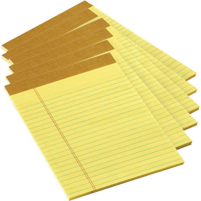 TOPS Jr. Legal Pad 5"X8" - 24-count