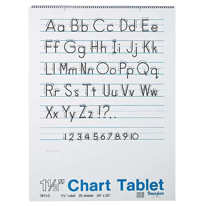 Pacon Chart Tablet with Manuscript Cover, 2-pack