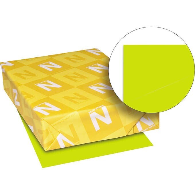 Neenah Astrobrights Color Paper, Letter, 24lb, 500 Sheets, Terra Green