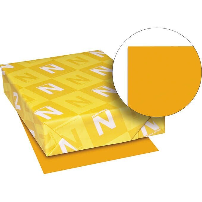 Neenah Astrobrights Color Paper, Letter, 24lb, 500 Sheets, Cosmic Orange Neenah Astrobrights Color Paper, Letter, 24lb, 500 Sheets, Cosmic Orange