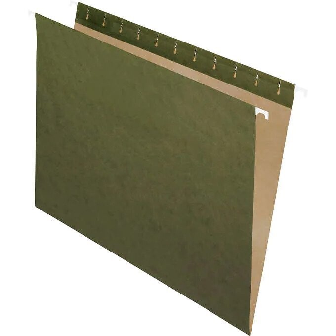 Pendaflex 1/5 Cut Hanging File Folders Letter Size, 50-count