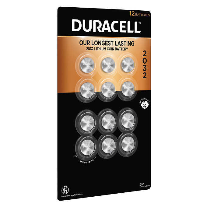 Duracell Lithium 2032 Coin Batteries, 12-count