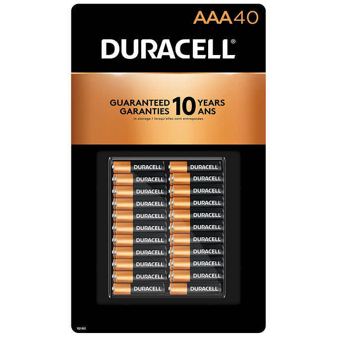 Duracell AAA Alkaline Batteries, 40-count