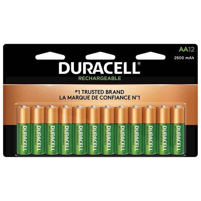 Duracell Rechargeable Batteries AA 12 Count