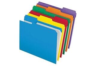 End & Top Tab Filing & Folders