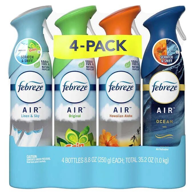 Febreze Air Refresher, Variety Pack, 8.8 oz, 4-count