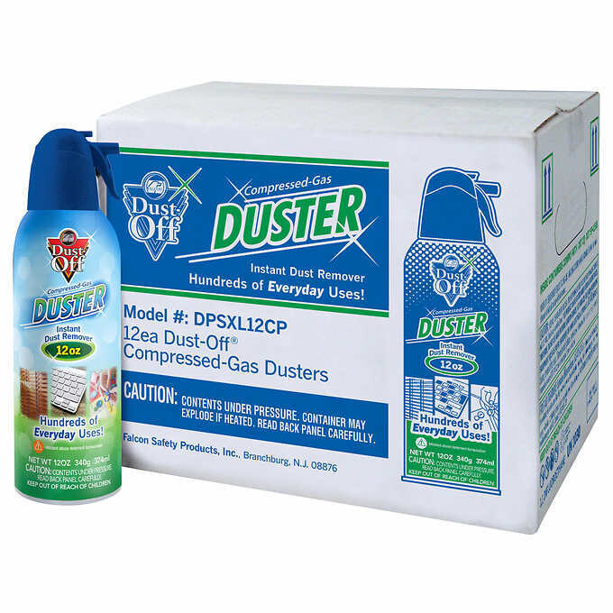 Dust-Off Compressed Gas Duster, 12-pack