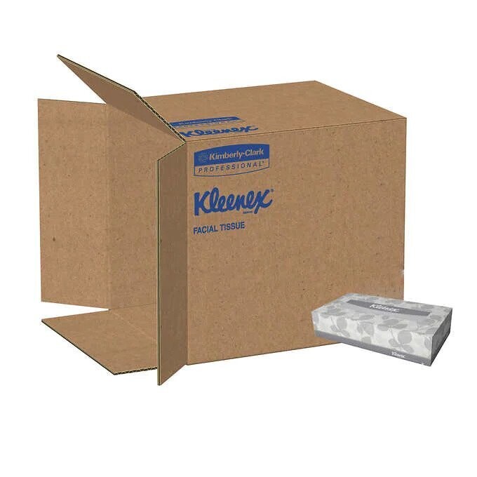 Kleenex Facial Tissues 2-ply, White, 36-count