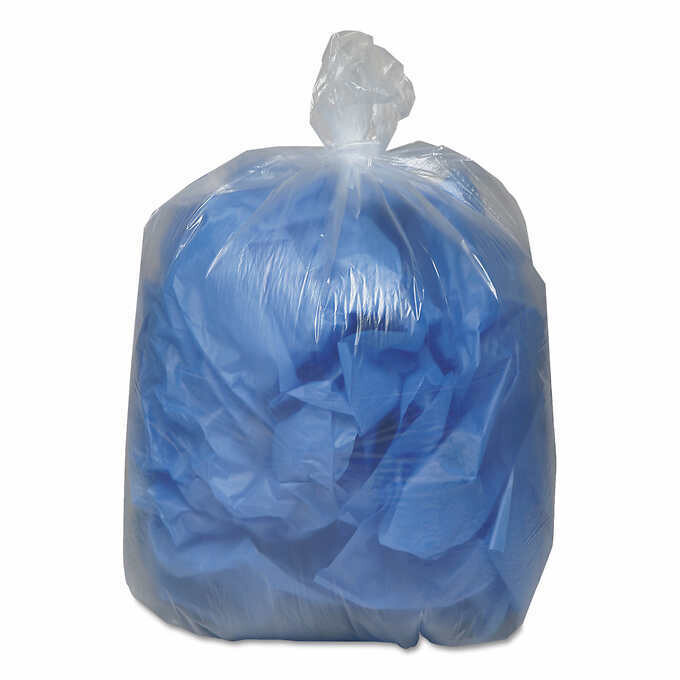 Classic Clear Low-Density Trash Bags, 7-10 gal, Clear, 500-count