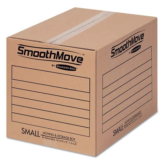 Bankers Box SmoothMove Basic Moving & Storage Boxes, Small, 20-count Bankers Box SmoothMove Basic Moving & Storage Boxes, Small, 20-count