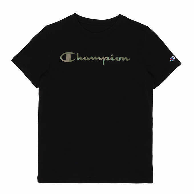 Champion Youth 1-pack Tee, Black or Red Champion Youth 1-pack Tee, Black or Red, Color: Black