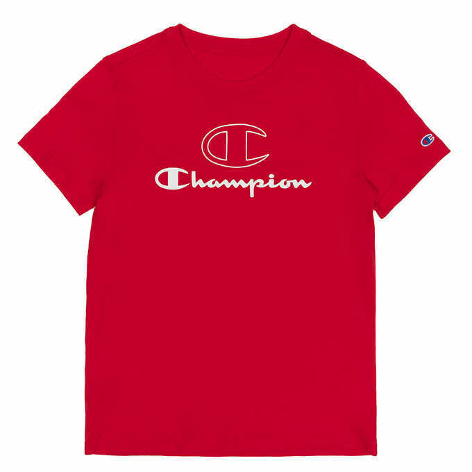 Champion Youth 1-pack Tee, Black or Red