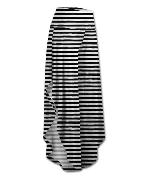 Black & White Stripe Side-Slit Palazzo Pants Black & White Stripe Side-Slit Palazzo Pants