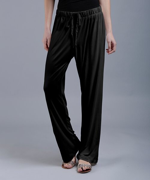 Black Drawstring Palazzo Pants