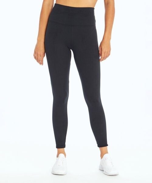 25'' Black Kayla Tummy-Control High-Waist Leggings