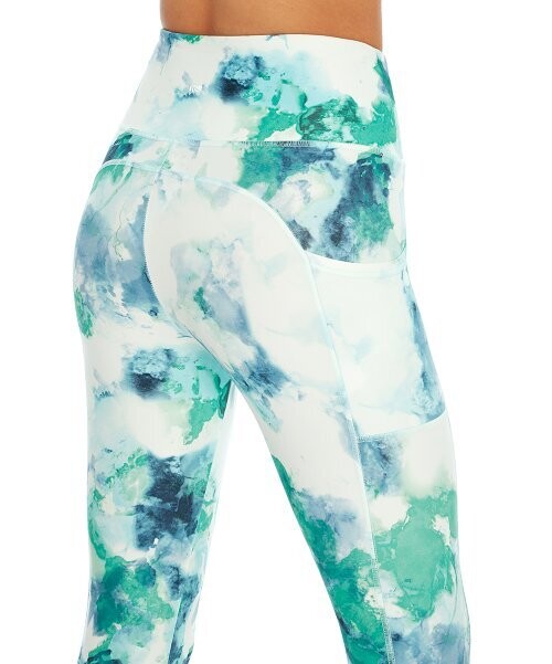 India Ink Blue 22'' Cloudburst Brittany Capri Leggings