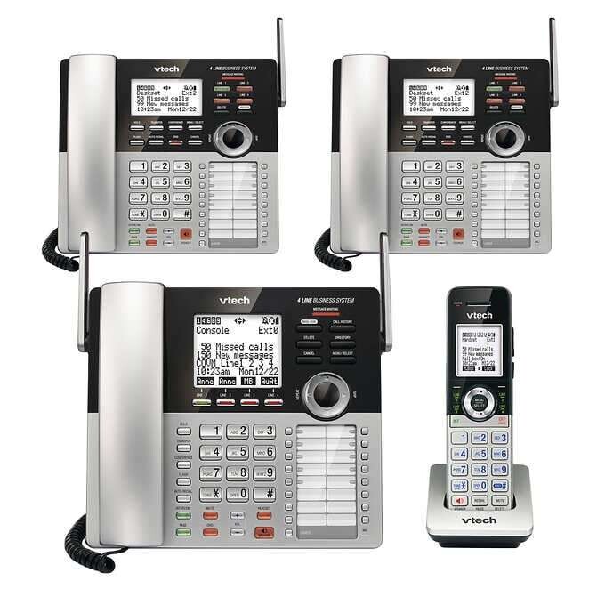 VTech 4-Line Small Business Phone System Office