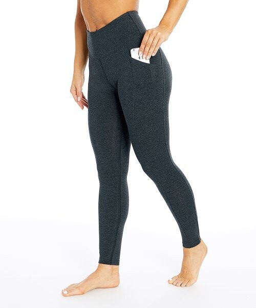 Charcoal Pocket Tummy-Control High-Waist Leggings
