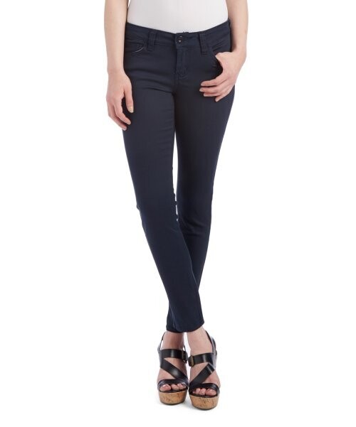 Navy Twill Skinny Pants