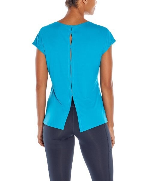Caribbean Split-Back Sea Brie Tee